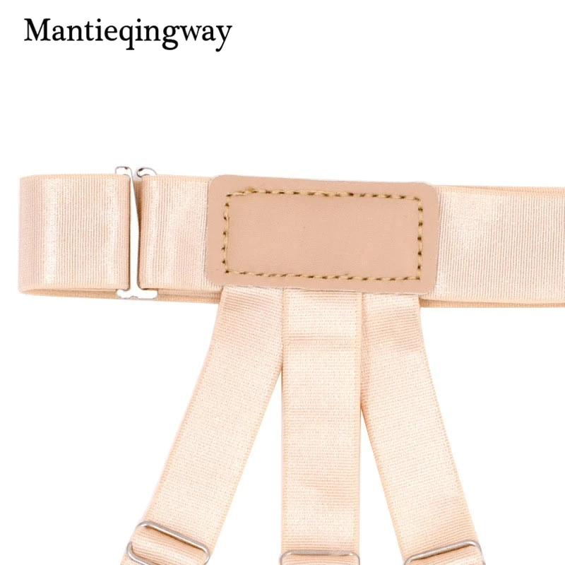 Mantieqingway женская рубашка держатель высокого качества на подтяжках ремни однотонные подтяжки для свадьбы