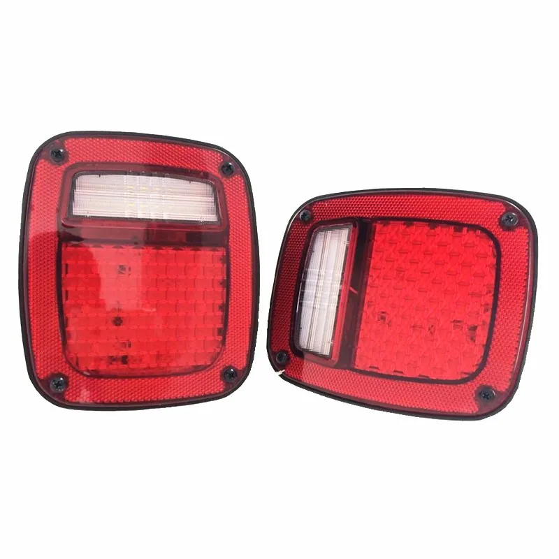 Per Jeep Wrangler 76-06 Cj7 Cj8 Yj Tj Lj Set Fanali Posteriori A Led
