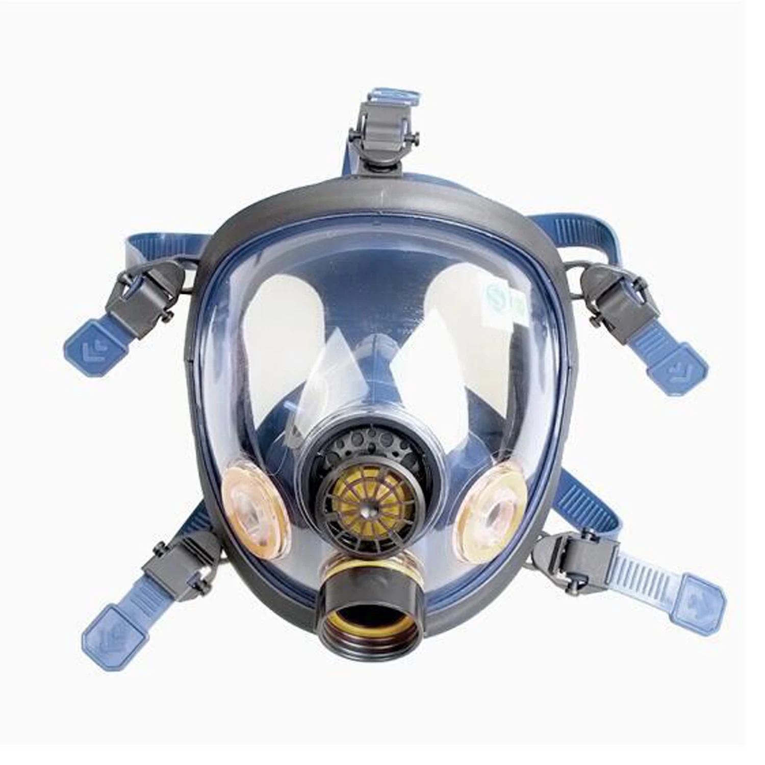 S100X-2 противогаз для всего лица, одна канистра, Антивирусная маска, силиконовый респиратор, маска для покраски, химикатов, пестицидов