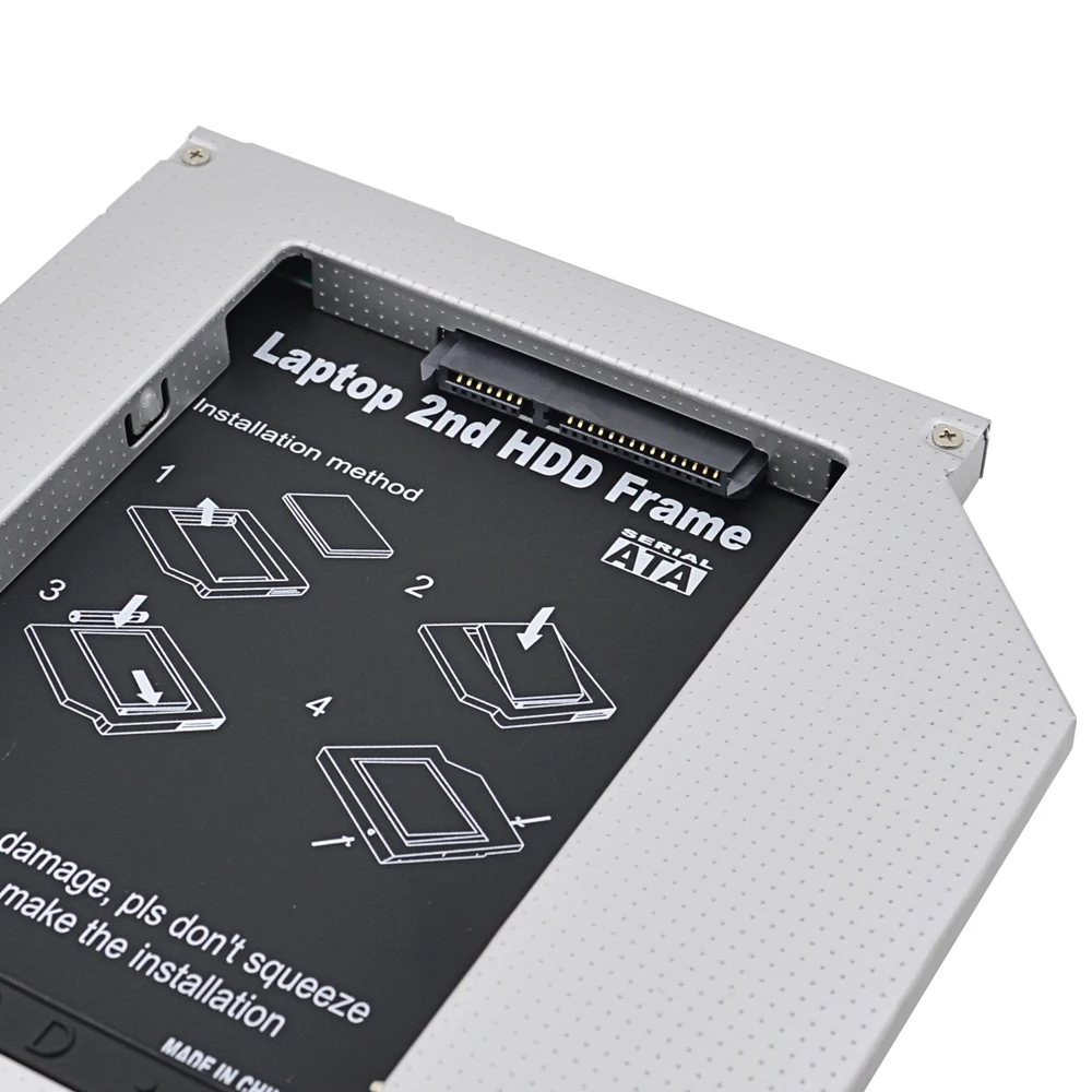 Для HP EliteBook 2530p 2540p Optibay 2nd HDD Caddy 9 5 мм SATA 3 0 для 2 ''SSD CD DVD диск корпус ROM адаптер|sata hdd