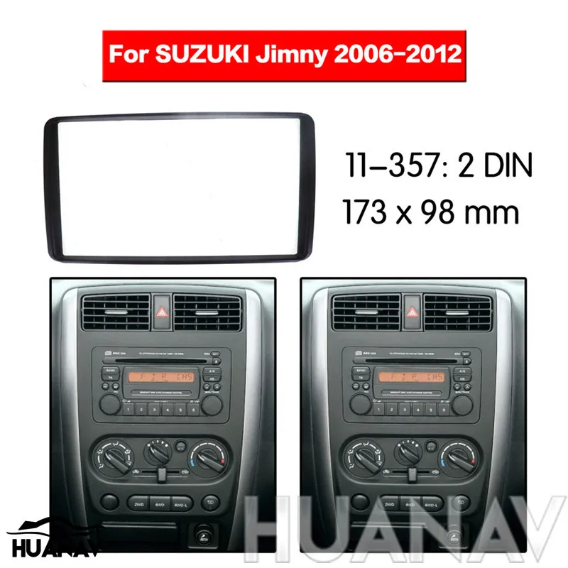 Автомагнитола HUANAV Адаптер для установки стерео-установки фасция SUZUKI JIMNY 2006-2012 2DIN