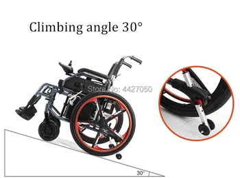 

Light weight electric Wheelchair with Adjustable Armrests and Portable and Folding