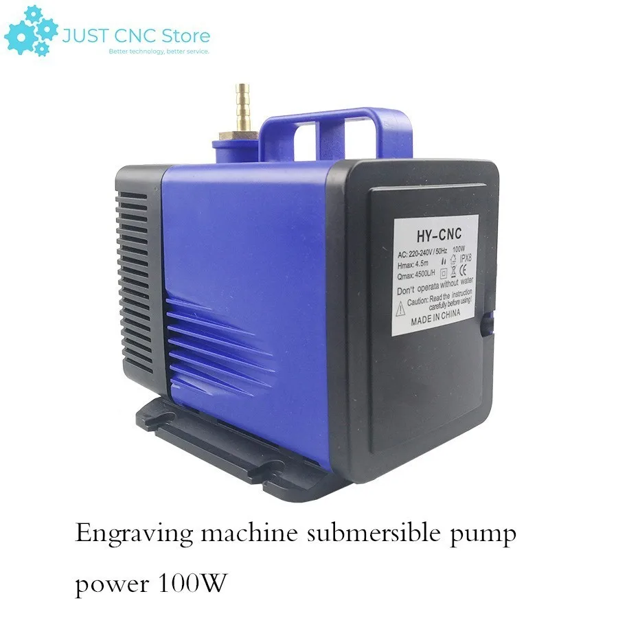 

Engraving machine 100W submersible pump hmax4.5m voltage 220-240v Flow 4500L/H is suitable for cooling of fish tank mechanical e