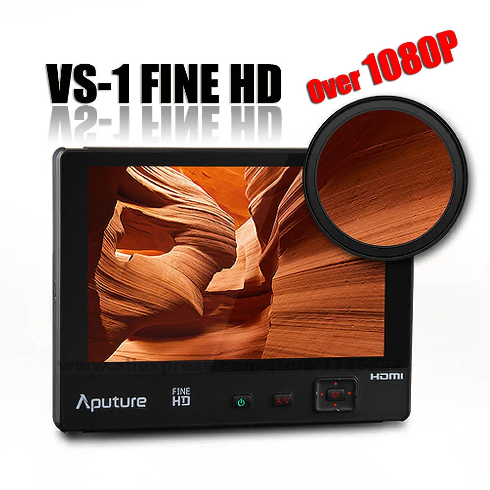 

New Aputure VS-1 FineHD Video Monitor 7" 1920*1200 HD LTPS Extra OSD Panel for Canon Nikon Sony DSLR Camera Camcorder GoPro GH4