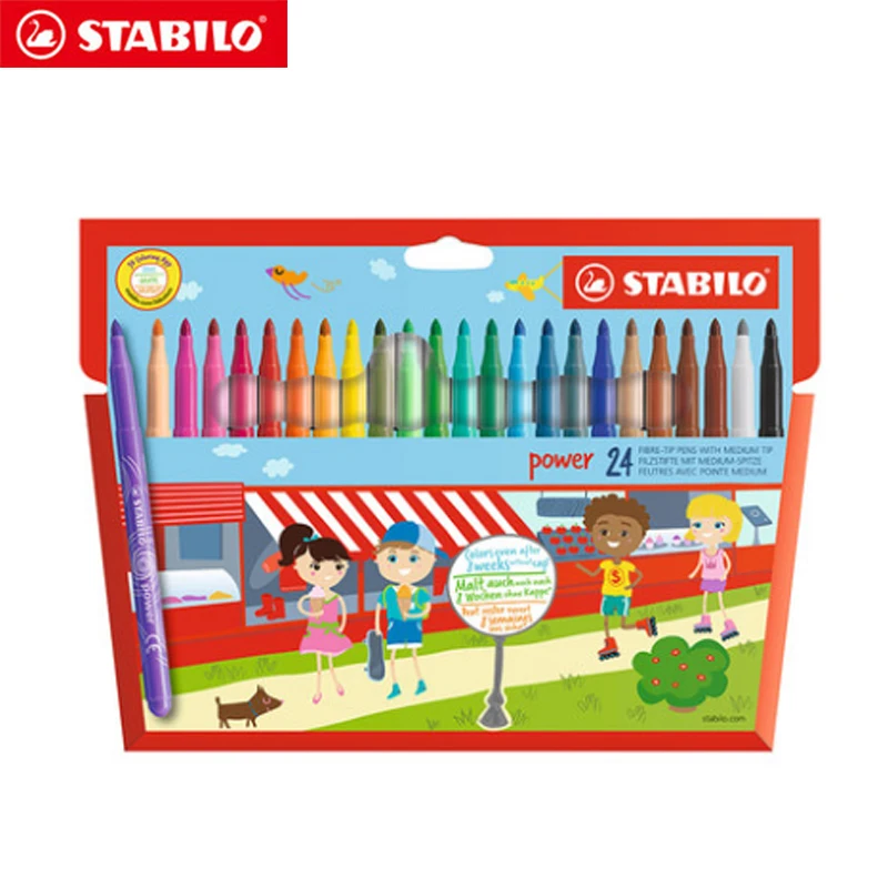 Stabilo 280 Watercolor Pen Multicolored Set Environmental Painting Pen Brightly Colorful Easy To Clean