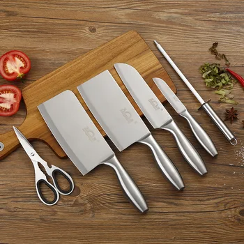 

7PCS/SET Stainless steel household fruit knife kitchenware full set of kitchen knife set combination ZP01051020