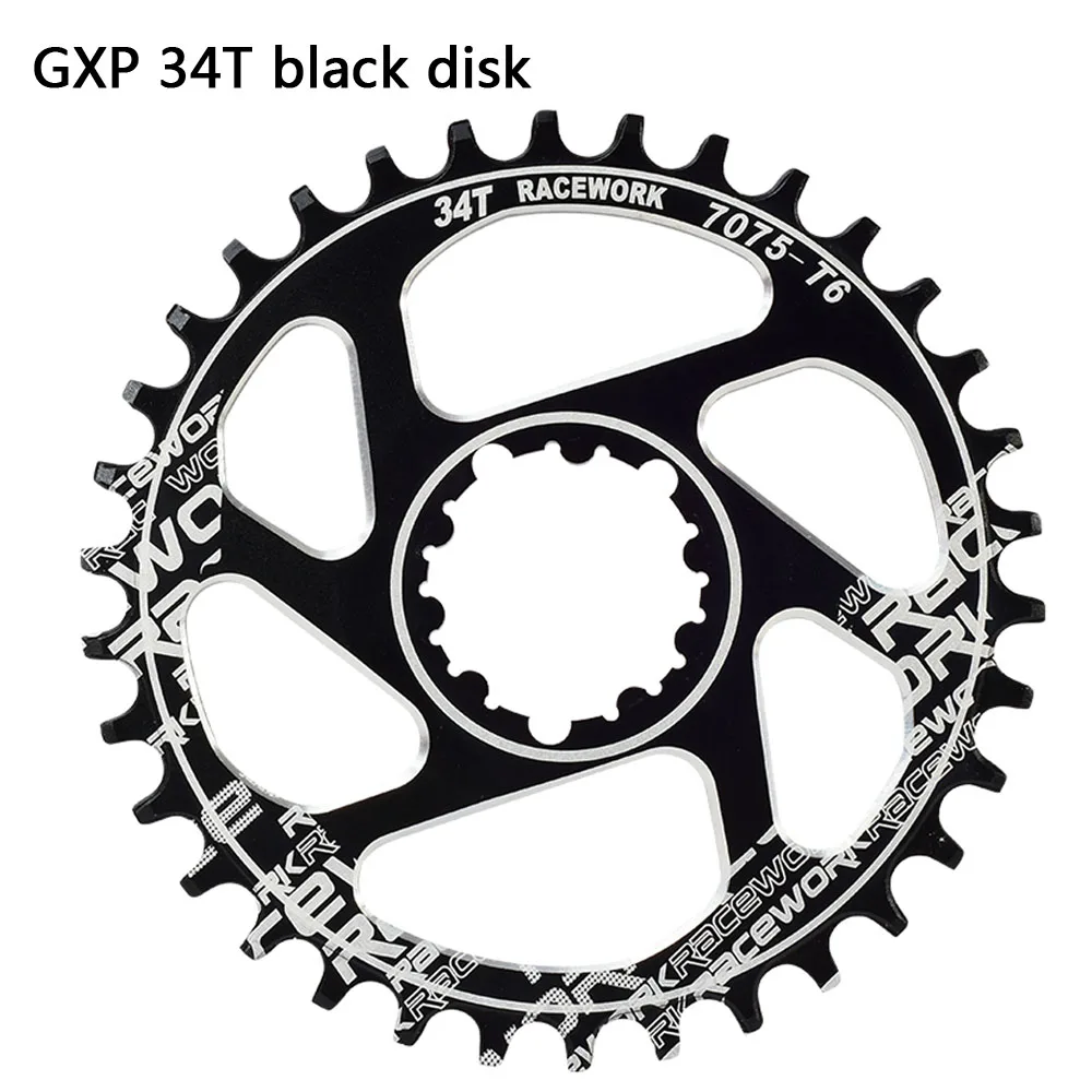 RACEWORK GXP шатуны 68-оси звездочки MTB 1x системы звездочки 32T 34 Т 36 38T для SHIMANO SRAM NX демонтажа ведущих звезд велосипеда - Цвет: GXP 34Tdisk