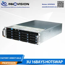 3U 650MM 16HDD hot plug server computer case 3u hotswap rack storage case