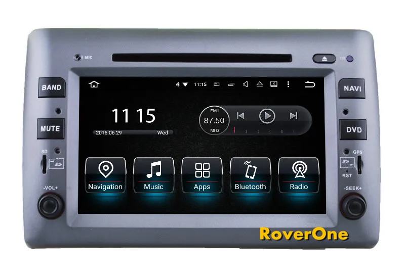 Top For Fiat Stilo 2002 - 2010 Android 7.1 Touch Screen Autoradio Car Multimedia Player Radio Stereo DVD GPS Navigation Sat Navi 1