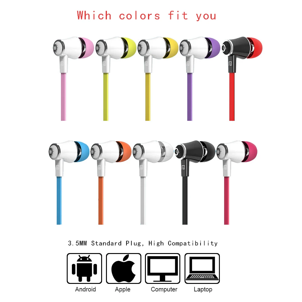 

10 Colors Skin Earphone Langsdom jm21 With Mic Handsfree Call & Music Pause/Play/Switch Earphones For All Phones xiaomi iphone