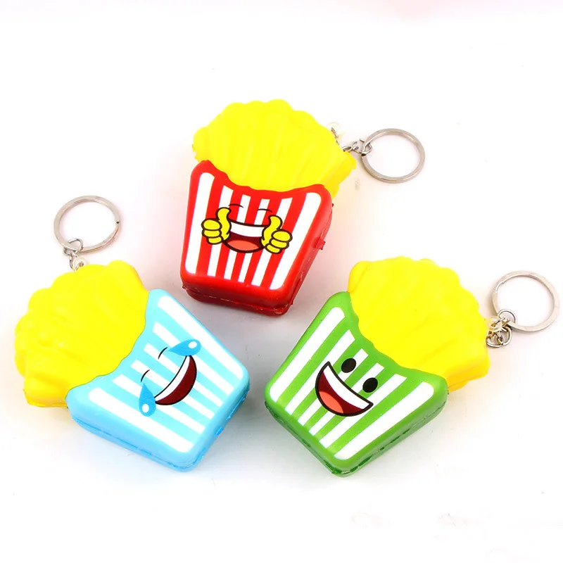 18 шт. Новый kawaii мягкими Mini 7 см картофель фри замедлить рост Squeeze стресса