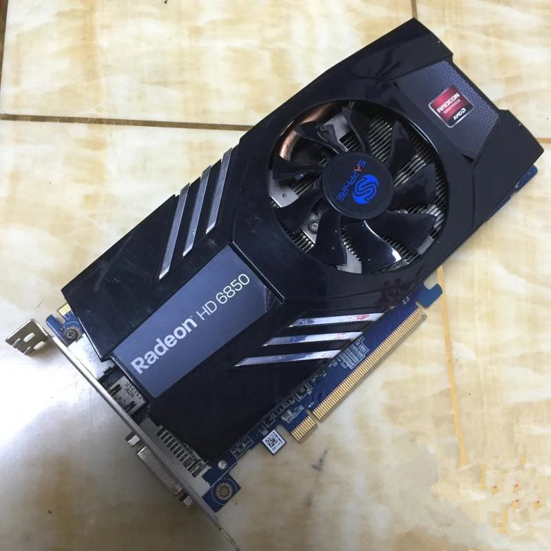  For Sapphire HD6850 1G DDR5 256bit desktop computer graphics cards used original 