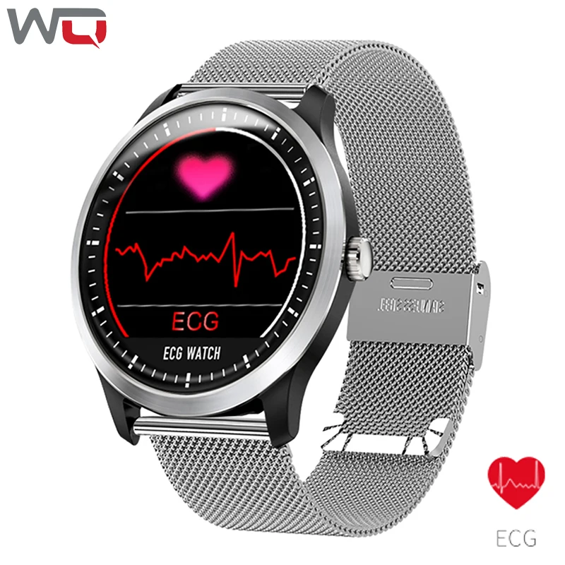 

WQ N58 ECG Smart Bracelet ECG Measurement Blood Pressure Watch Fitness Bracelet Waterproof 1.22 inch 3D UI ECG PPG Smart Watch