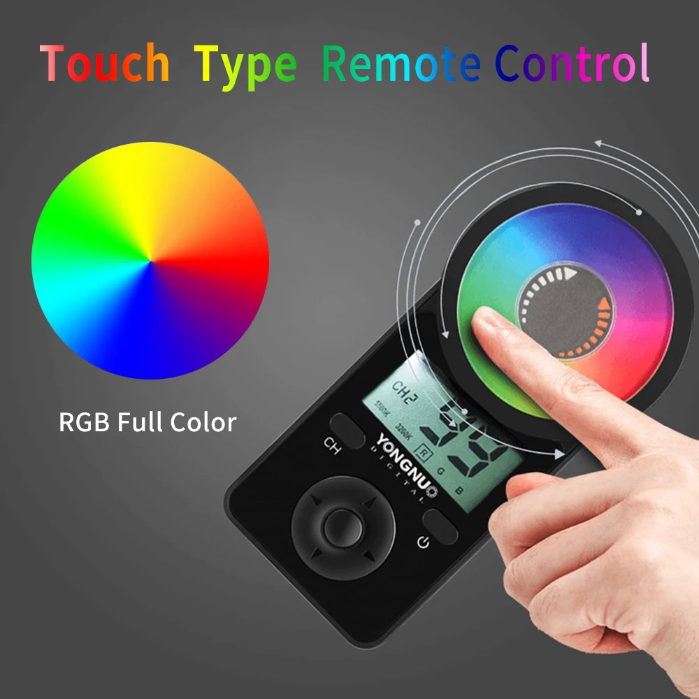  YONGNUO YN360 III YN360III Handheld LED Video Light Touch Adjusting Bi-colo 3200k to 5500k RGB Colo - 33045165903