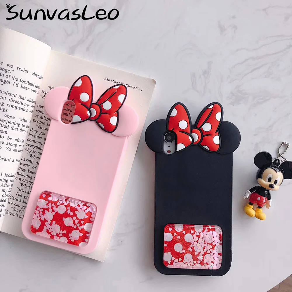 

For iPhone 6 6s 7 8 / Plus X XS XR XS Max 3D Cute Cartoon Pretty Soft Silicone Case Cell Phone Back Cover Shell Anti-Knok Cases