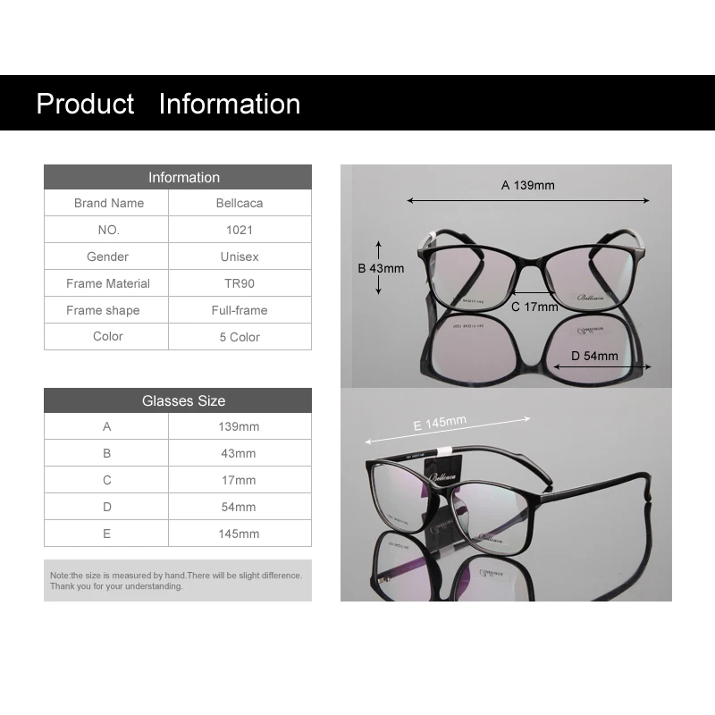 Bellcaca, очки TR90, оправа, очки для мужчин и женщин, компьютерные оптические очки, близорукость, оправа для мужчин, прозрачные линзы, BC092