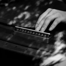 Rylybons автомобильный номер телефона авто парковочная карта скрытый ящик наклейка пластина автомобильный временный переключатель номер карты Автомобиль Стайлинг