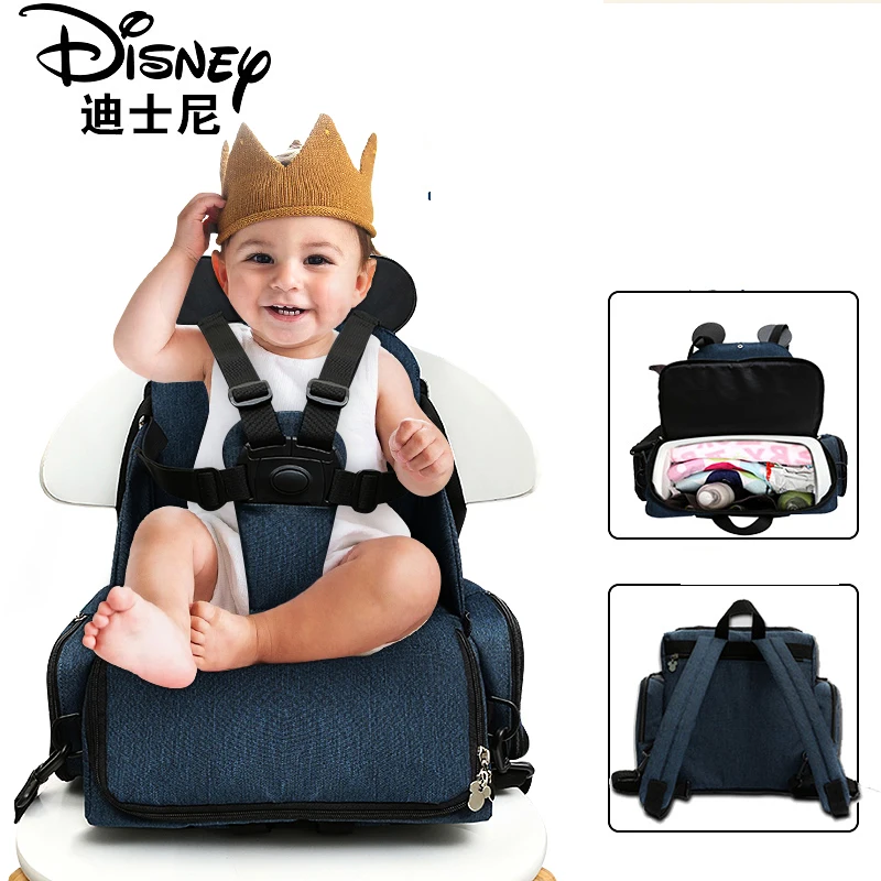 Disney Dining Chair Bag Multifunctional Diaper Bag 2019 New Stlye Waterproof Mother Handbag Nappy Backpack  Travel Mummy Bags