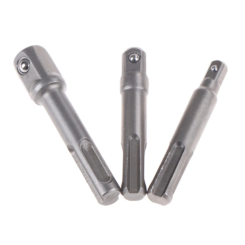 Drive Power Drill Bit Socket Adapter 1/4 3/8 1/2 Hex Shank Wrench Electric Screwdriver Extension