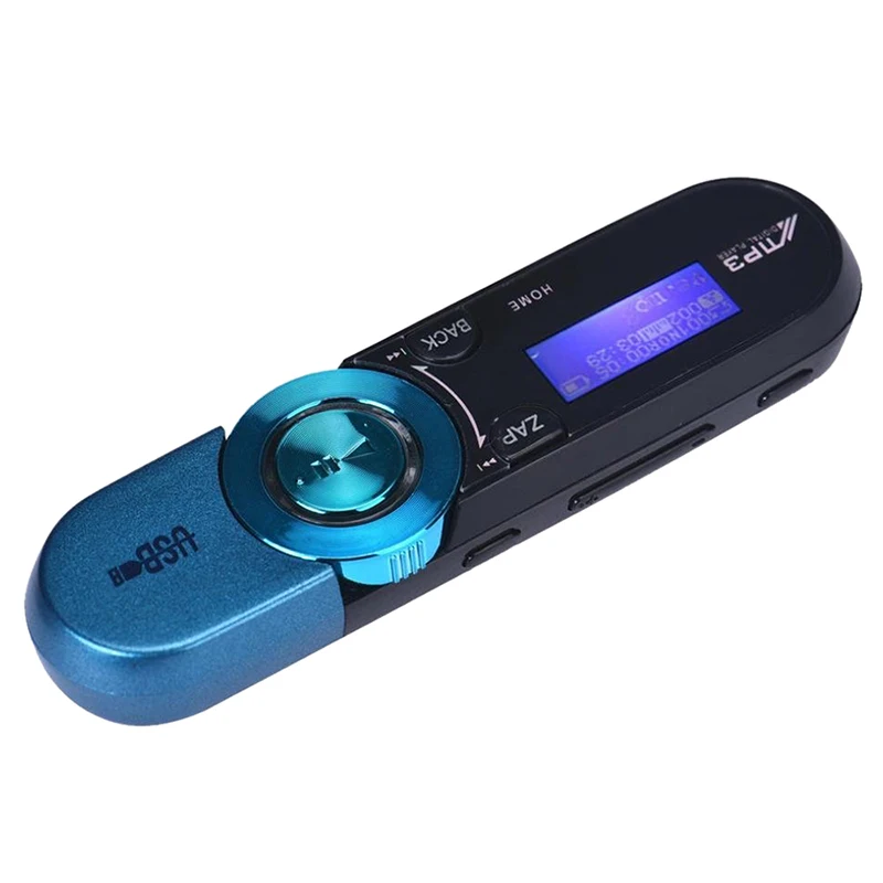 Lcd USB карта MP3-плеер 16 GB lcd Usb экран радио Музыка MP3 FM tv Flash плеер(синий