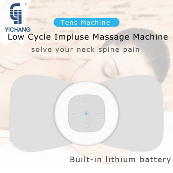 

Rechargeable electric neck massager for back body tens smart ems muscle simulator electric pulse stimulation treatment gel