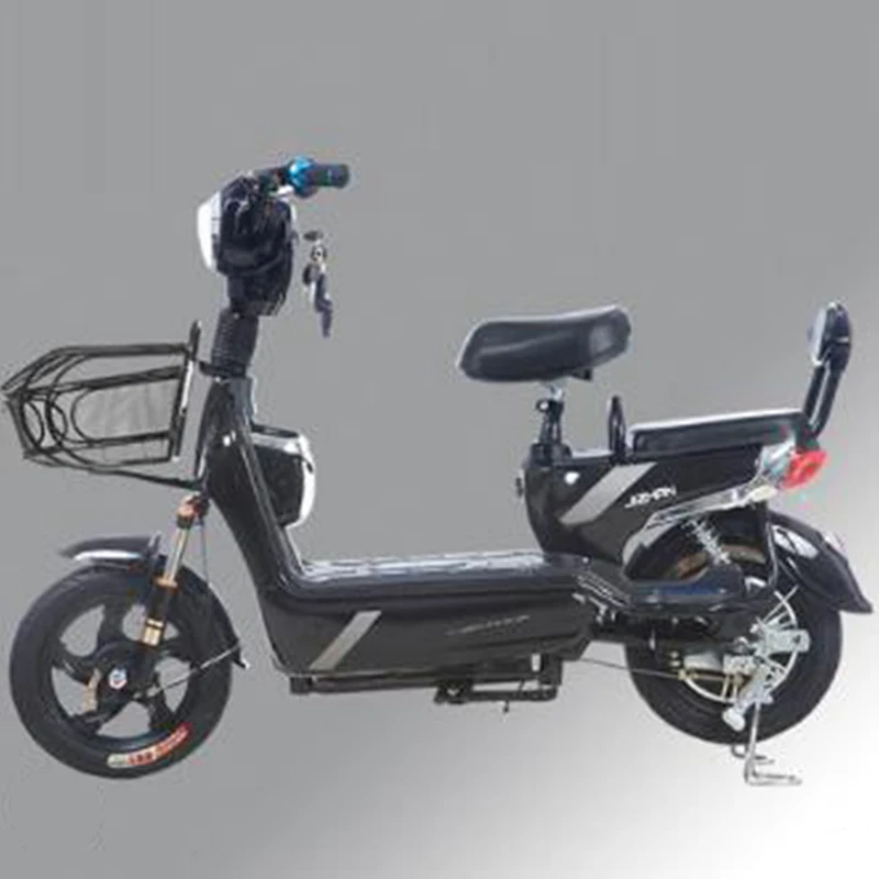 Электрический велосипед 48-v литиевая батарея складной алюминиевый сплав Материал два человека электромобиль - Цвет: black