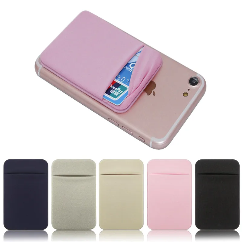 Mobile Phone Pocket ID Credit Card Holder Mobile Phone Card Wallet Elastic Cellphone Pocket Adhesive Sticker Lycra Accessory Mobile Phone Pocket ID Credit Card Holder Mobile Phone Card Wallet Elastic Cellphone Pocket Adhesive Sticker Lycra Accessory