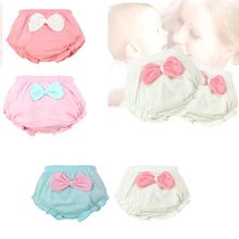 1 шт, в лоте, Детские милый большой бант хлопковое нижнее белье трусики детские шорты для детей детское нижнее белье подарки 4 цвета