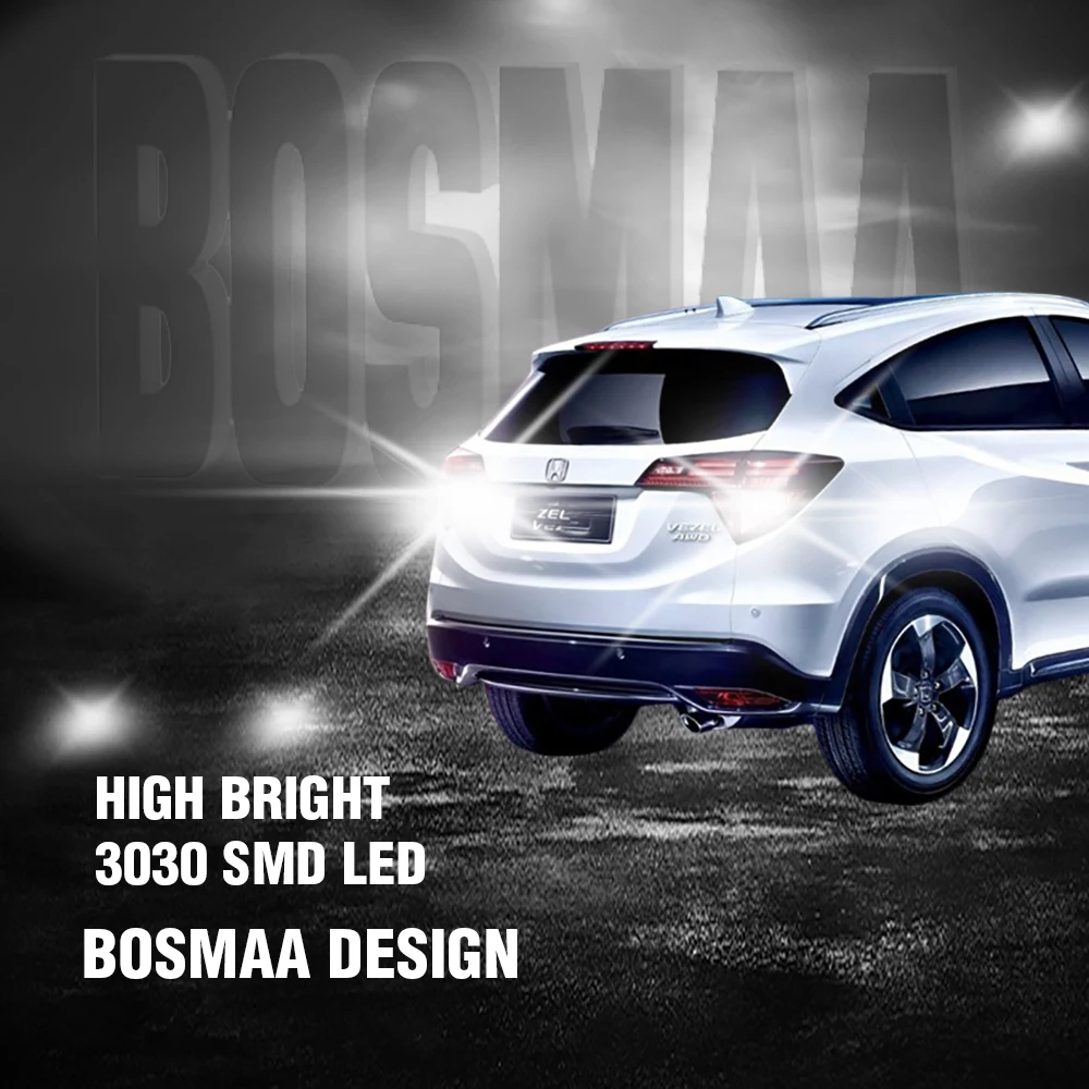 Пара Bosmaa 3157 светодиодный лампы P27/5 Вт P27/7 T25 Вт/3030 чипов 9SMD 12 в автомобильный DRL