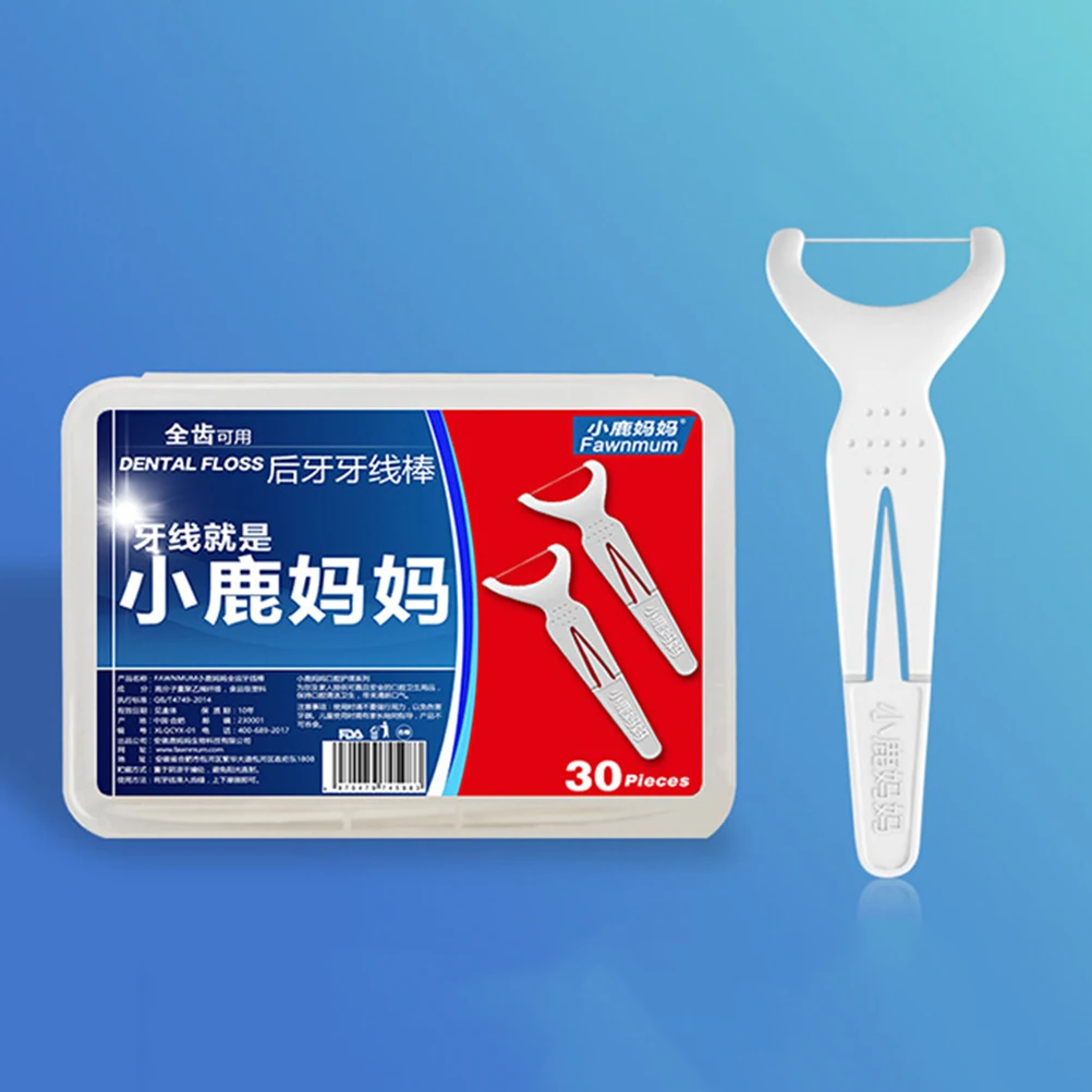 

New 30 Pcs Boxes Interdental Brush Dental Floss Teeth Stick Tooth Picks High Quality Flat Dental Floss Toothpick Teeth Cleaning