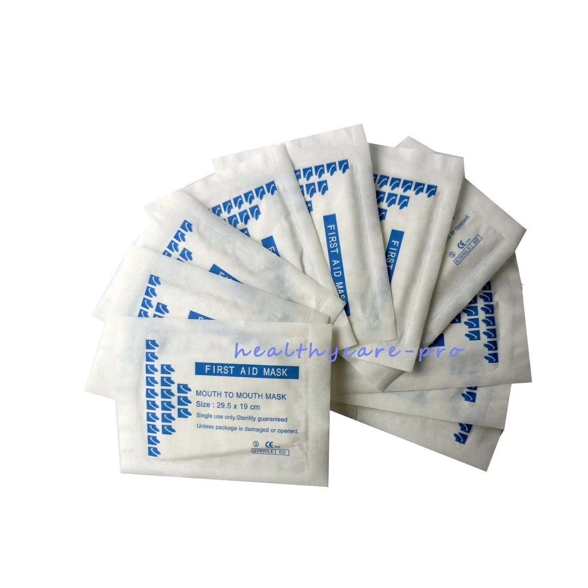 20 Pcs/pack CPR Face Shield Resuscitator First Aid mouth to mouth mask new