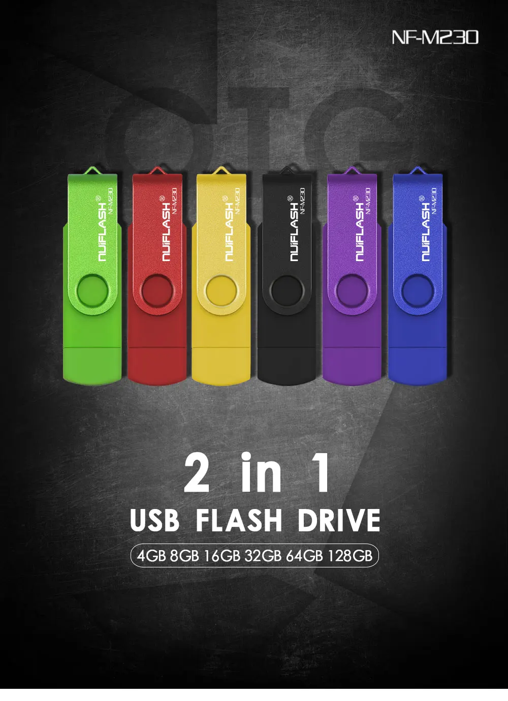 Флэш-накопитель usb флэш-накопитель 32 ГБ 64 ГБ micro usb 2,0 OTG флеш-накопитель 16 ГБ 8 ГБ 4 ГБ флеш-накопитель 2 в 1 флэш-usb для Android телефона/ПК