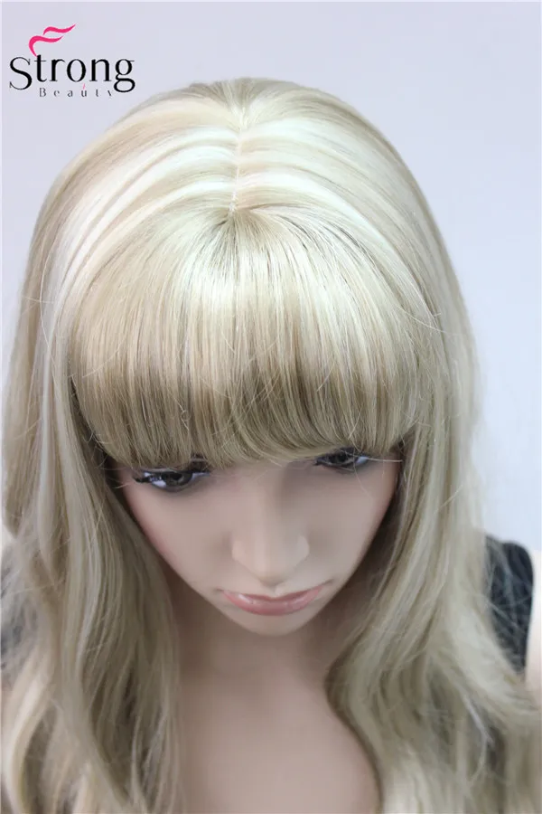 StrongBeauty X-Long слоистая волна блонд красный полный синтетический парик женские парики выбор цвета
