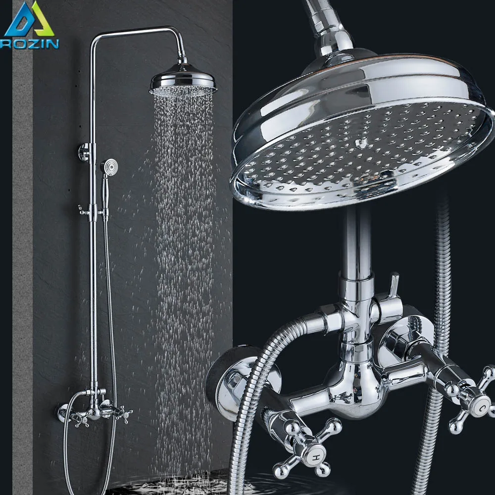 Buy Bright Chrome Bath Shower Set Shower Faucet 8