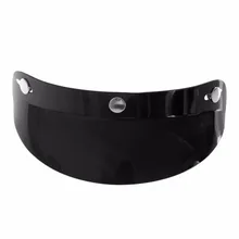 Universal Black 3 Snap Visor Face Shield Lens For Motorcycle Helmets Open Face Motorcycle Accessories Protective Gears