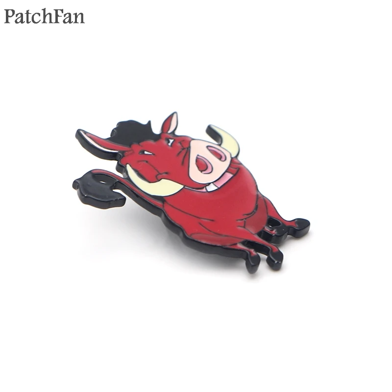 Patchfan Король Лев муфаса цинковый галстук мультфильм забавные булавки броши для рюкзака, одежды для мужчин и женщин шляпа Декоративные значки медаль A1842