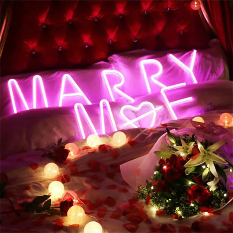 LED Letter Night Lights Plastic Light Up Letters Standing Hanging Warm Pink Light Home Decor Luces Led Decoracion 40JUL2206