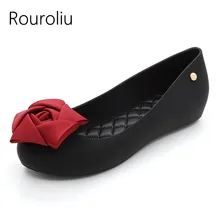 Rouroliu Women New Fashion Cloth Flower Jelly Rain Shoes Breathable Non-Slip Water Shoes Casual Shallow Beach Shoes Woman RB48 Rouroliu Women New Fashion Cloth Flower Jelly Rain Shoes Breathable Non-Slip Water Shoes Casual Shallow Beach Shoes Woman RB48