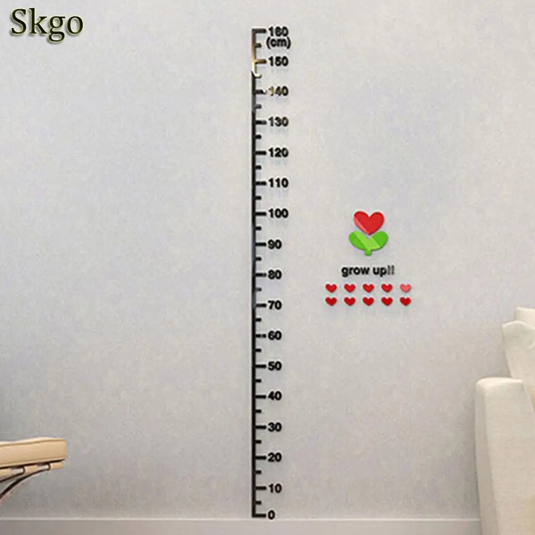 

Simple Child Height Wall Sticker Creative Cute Kindergarten Children Meter Ruler Decor Growth Chart Wall Decals Room Decoration