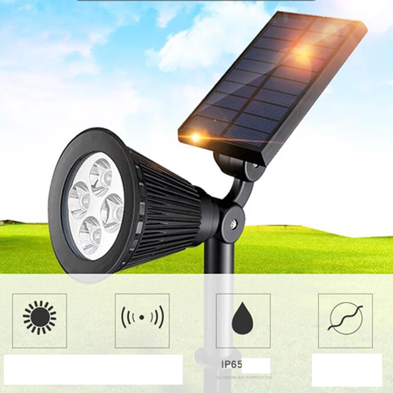 Rotate LED Solar Lamp Outdoor Solar Led Light WaterproofFor Garden Waterproof Led Solar LightSolar Lamp For Garden Decoration  (2)