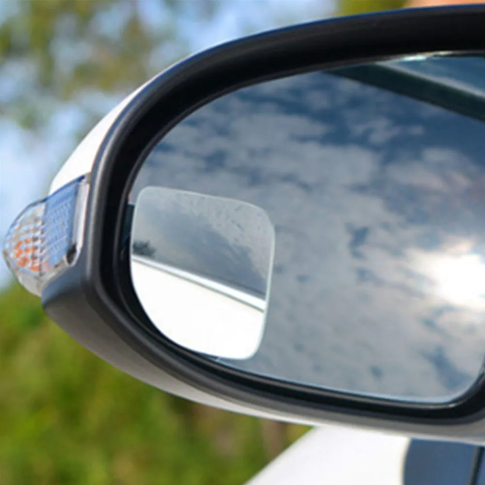2pcs/Pair Car Rear View Auxiliary Mirror High Definition Wide Angle Lens Blind Sport Mirror