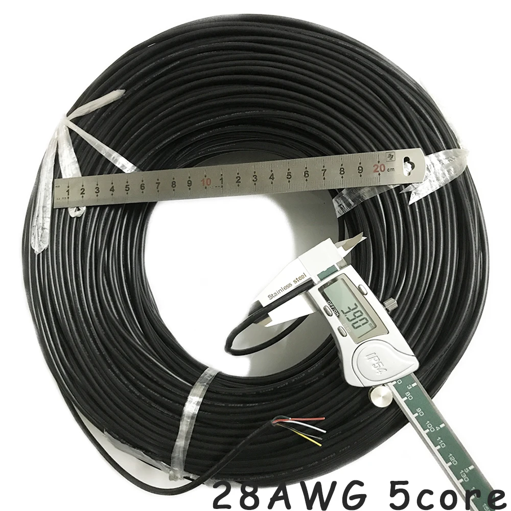 Провод 28AWG 2 3 4 5 6 7 8 9 10 ядер для USB мыши клавиатуры данных метров кабель из ПВХ