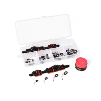 

Fishing Rod Accessories Kits Adjustable Fishing Reel Deck Seat Stainless Steel Rod Tip Guides Rings Non-slip Grips Sweatband