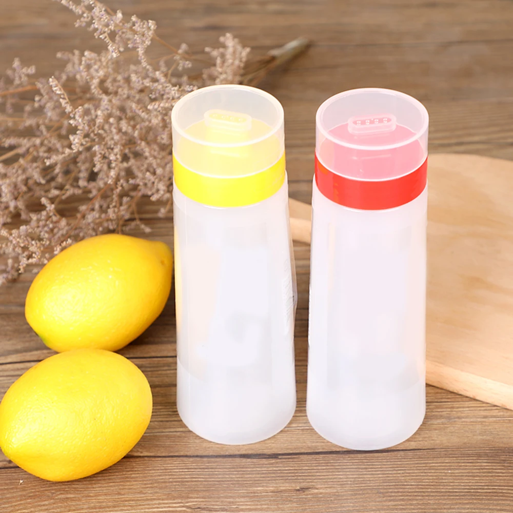 Silicone 4 Holes Squeeze Sauce Mayonnaise Bottle Cream Oil Ketchup Cake Decoration Tools For Mayonnaise Olive Oil 300ml