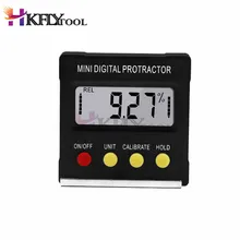 360 gradi Mini Digital Goniometro Inclinometro Livello Impermeabile Box Angolo Finder di Misura Scatola Coppia Conica Goniometro Magnete