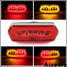 Motocicleta Vermelha LED Integrado Tail Light w/Sinais de Volta Para Honda CB650F CBR650F 14-2015 CTX700N 2013- grom MSX 125 13 15-2016