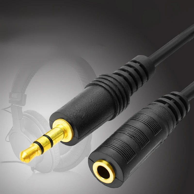 Trumsoon Male to Female 3.5mm Extension Cable Audio AUX Cord for PC Laptop MP3 Speaker Phone Car Earphone