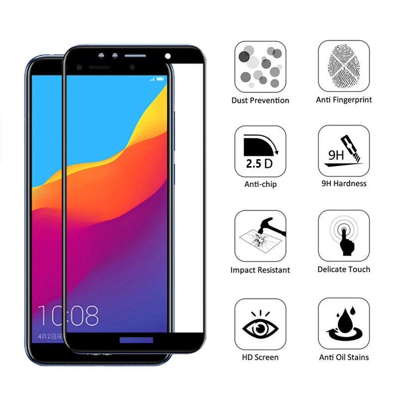 Защитное стекло на honor 7a pro закаленное для huawei защитная пленка экрана huawey 7 a 7apro AUM