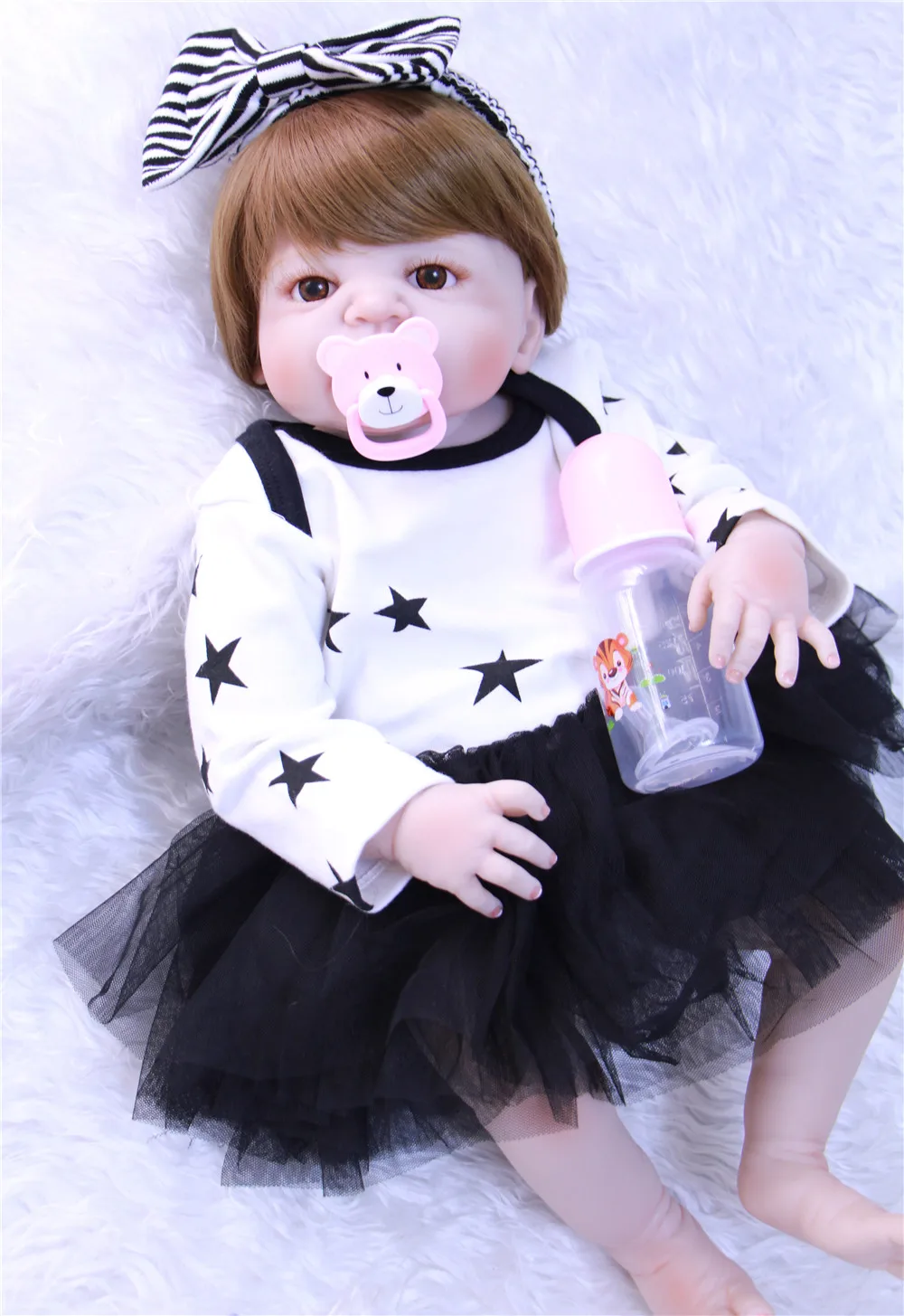 

55cm Full silicone reborn babies dolls 22inch bebe alive realistic Bathe kids best birthday gift bonecas play house toy