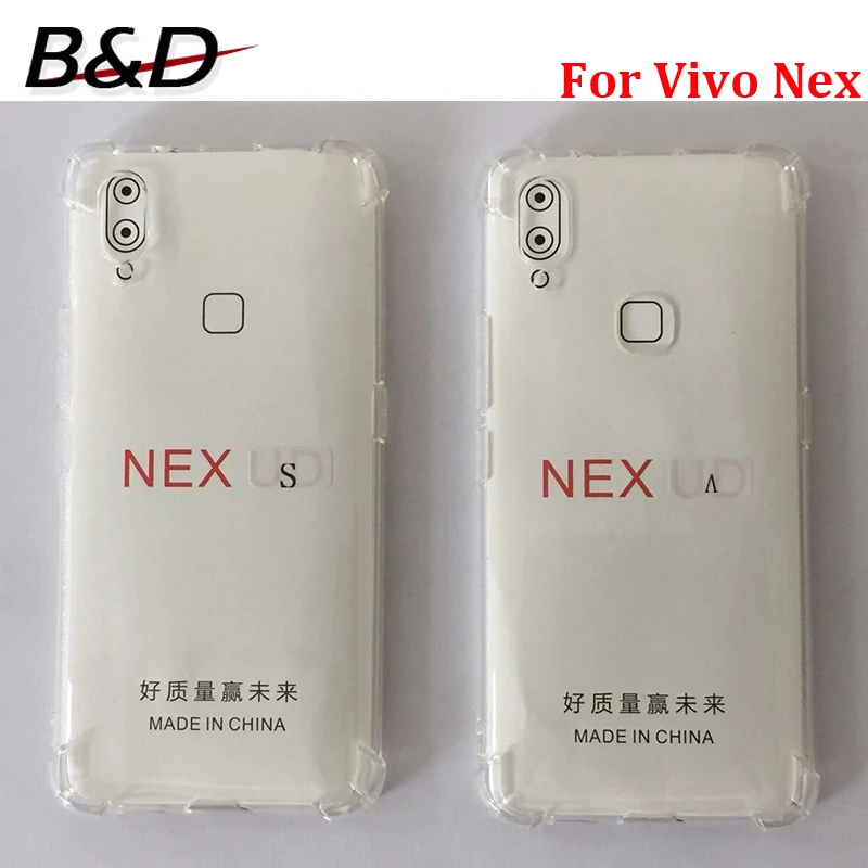 1.5mm thickness Transparent Silicone Phone Case for Vivo Nex S A Crystal Soft TPU Back Cover for
